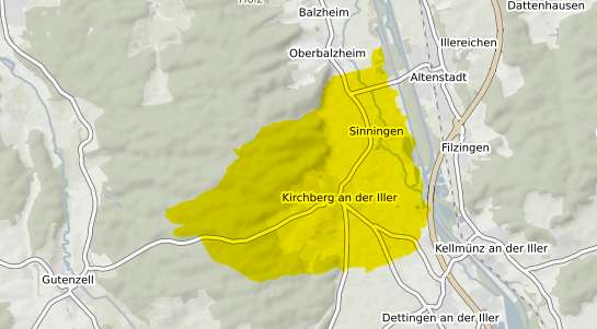 Immobilienpreisekarte Kirchberg an der Iller